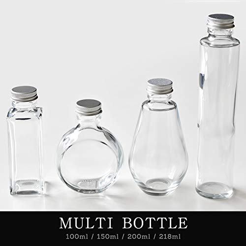 Amazon.co.jp: ハーバリウム用 ガラス瓶 3本セット (Cセット-S角3本