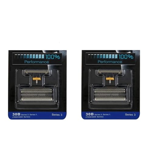 Schwarze Ersatzklinge 30B Mit Scherkopf Und Schneidkopf, Kompatibel Mit Braun 7570, 7680, 7000, 4000, 5000, 4735, 4736, 4737, 4747, 4775, 4835 30B(2pcs)