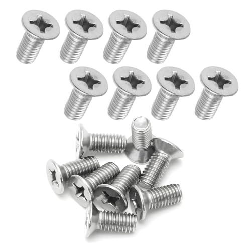 LKAHG Car Brake Disc Rotor Screws, 16PCS OEM# 93600-06014-0H Vehicle Retaining Screws for Front and Rear, Stainless Steel Automotive Replacement Accessories Compatible with TL TSX ZDX