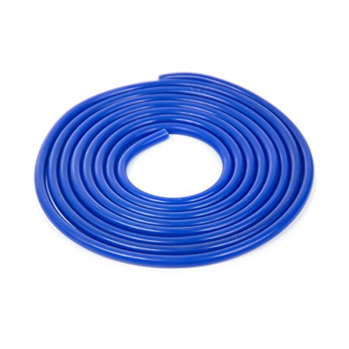 Shineyoo Silicone Vacuum Tubing Hose 10FT ,ID 0.12   (3mm), OD 0.27   (7mm) Blue Color Vacuum Hose Roll High Performance