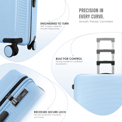 HRX Parabola 55cm Light Blue Polypropylene Suitcase - Image 6