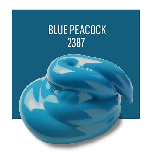 Image of FolkArt Multi Surface Acrylic Paint, 2 oz, Blue Peacock 2 Fl Oz