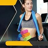 Customized Quick-Drying Ice Cooling Towel For Outdoor Sports, Sweat-Absorbent Microfiber Gym Towel With Instant Cooling, Sublimation Printing For Fitness, Camping, Neck, Face & Travel Use (Pink)