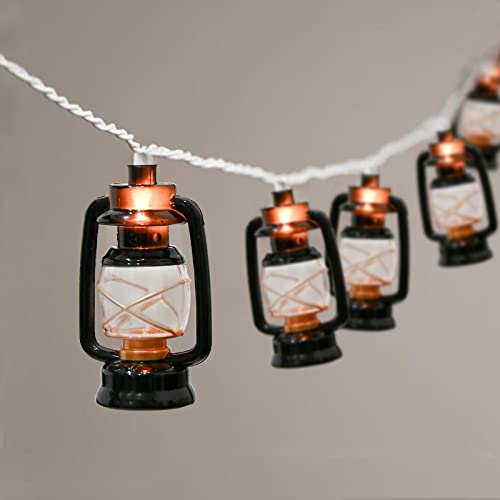 8.5Ft Black Mini Kerosene String Lights, Vintage Fairy Decorative Lights
