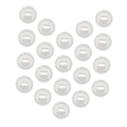 HAPINARY Long-Lasting Scented Candle Protectors 20pcs Candle Cover Papers Elegant Candle Dust Labels