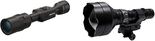 ATN X-Sight LTV 5-15x alcance de rifle de caza de día nocturno, negro e iluminador infrarrojo de supernova IR850 para caza, aplicación de la ley,