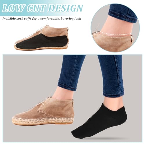6 Pairs Ankle Socks For Women No Show Socks Womens Non Slip Socks Bulk Liner Socks Low Cut Invisible Liner Ankle Socks Cut Ankle Short Anti-Slid Athletic Running Novelty Casual Invisible Liner Socks2