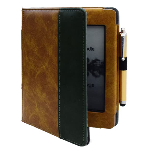 For tablets - Leather Cover For Kindle Touch (2012 Old Model) D01200 Book Flip Folio Case Cover Kindle Touch 2011 D01200 Ebook Reader (Ocolor)