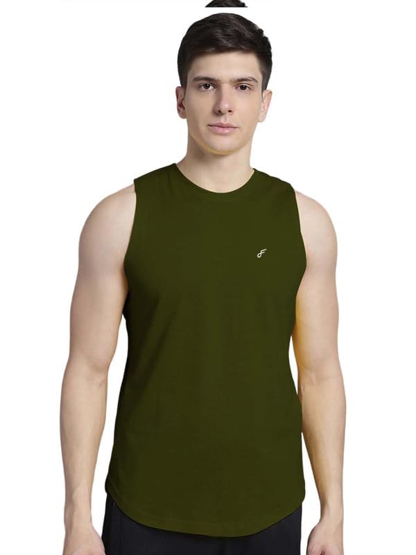 fbar Men's Black Regular Fit 100% Cotton Vest-picture-11