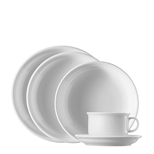 Thomas Starter Trend 11400-800001-18848 Set 5 pezzi (1 tazzina e 1 piattino da caffè; piatto da colazione, piatto piano e piatto per zuppa) colore: Bianco