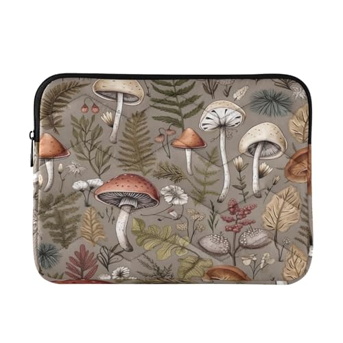 Funda para portátil 13-14 pulgadas marrón champiñón impermeable