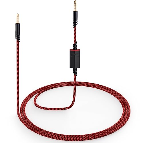 A40 Cord for Astro A10 A40 TR Headsets with Inline Mic Mute Switch, Red