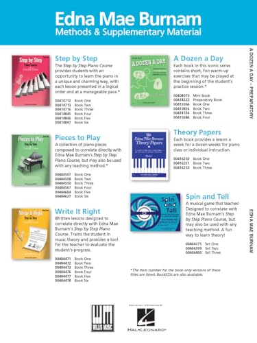 A Dozen a Day Preparatory Book -Technical Exercises for Piano | Beginner Piano Technique Exercises for Kids | Piano Method Book for Finger Strength ... Warmups for Students (A Dozen a Day Series) - Image 2
