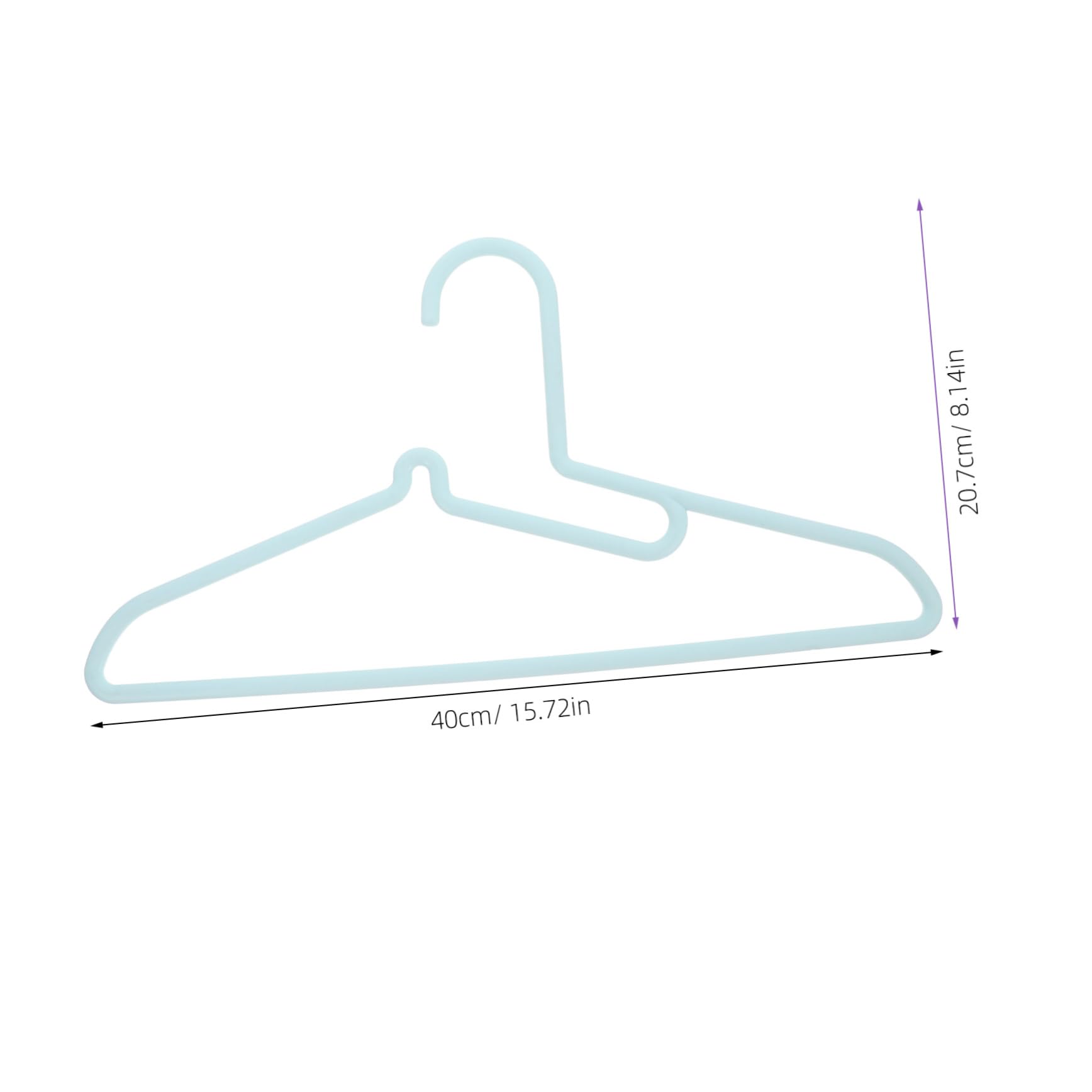 Unomor 5pcs Heavy Duty Plastic Hangers for Pants Non-Slip Skirt Hangers Space-Saving Clothing Closet Storage