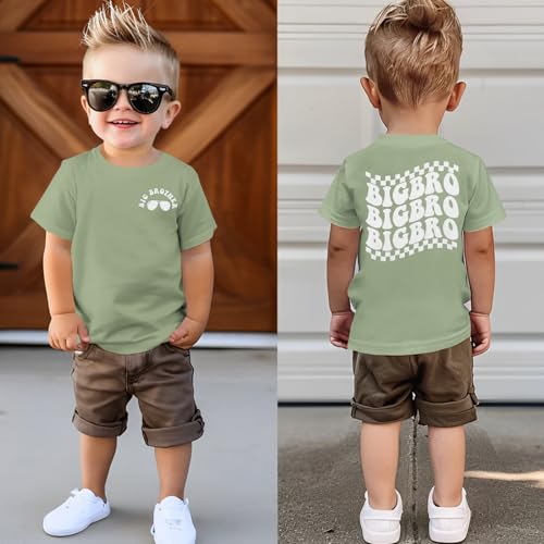 Big Brother Shirts for Toddler Baby Boy Sunglasses Big Bro T-Shirt Summer Short Sleeve Tee Announcement Siblings Tops2