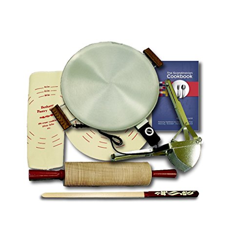 Bethany Housewares Lefse Making Kit - Green Aluminum Non Stick Oven Safe Baking Set