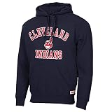 GMRZ MLB Herren Kapuzenpullover, Mit Cleveland Indians Logo Major League Baseball Team Uniform Fans Trikots Sweatjacke Pullover Hoodie Mit Kapuze Unisex,XL