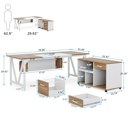 Tribesigns-708-Executive-Desk-with-354-File-Cabinet-Combo-Modern-L-Shaped-Computer-Desk-Extra-Large-Workstation-with-3-Drawers-and-Open-Storage-Business-Furniture-Set-for-Home-Office-White