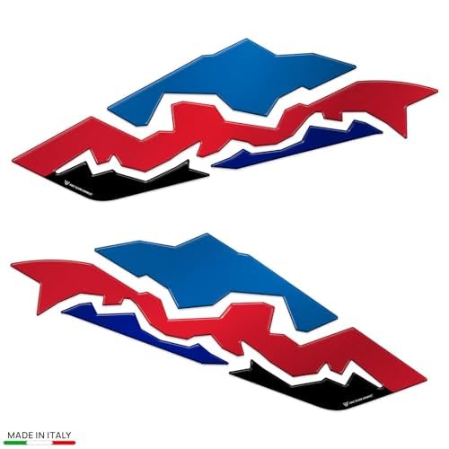Resin Bike Adesivi Moto Compatibile con Honda CRF1100L Africa Twin 1100 2024-2025. Protezioni Laterali Serbatoio Grip da Urti e Graffi. Adesivi Resinati con Effetto 3D Made in Italy