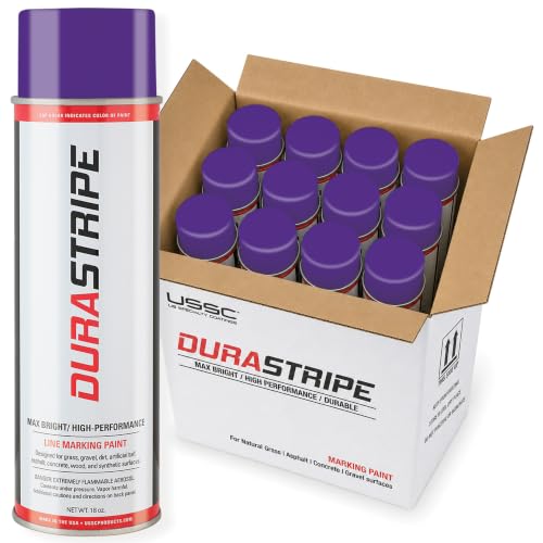 Image of Athletic Field Marking Paint - (CASE) 12 /18 Ounce Cans. The Most durable line marking paint available! Several colors to choose from. (Royal Purple)