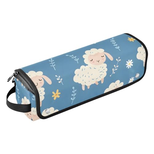 Hair Styling Tools Organizers, Seamless Sheeps with Flowres Portable Hair Tools Organizer with Heat Resistant Mat for Flat Iron Straightener, Curling and Other Hair Styling Tools miniatura 1