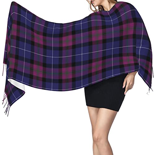 Winter Warm Wrap Shawl Somerset Tartan Print Scarves Blanket Scarf For Women Men3