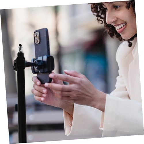 Image of Veemoon Telescopic Camera Stand Adjustable Video Light Light Mount for Desk Compatible Phone Clip and Photography Lighting Equipment