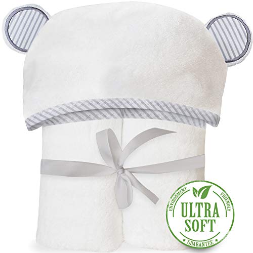 San Francisco Baby Ultra Soft Bamboo Hooded Baby Towel - Hooded Bath Towels