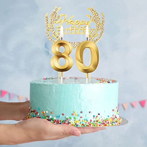 Goldene Tortenkerzen 60-tlg - Metall Kerzen Für Geburtstag & Hochzeit