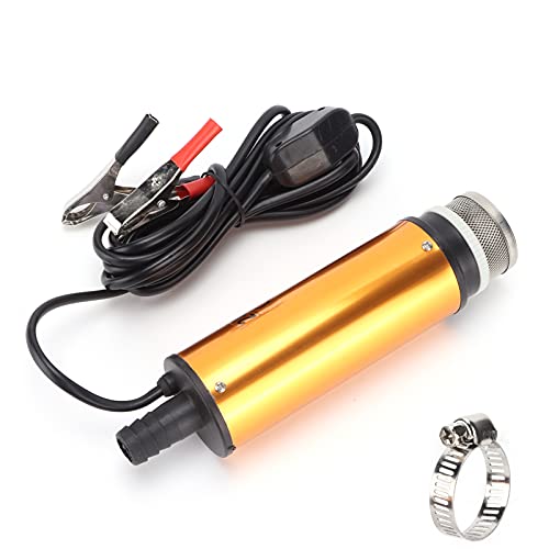 Tixiyu Bomba de transferencia de combustible eléctrica de 24 V CC, bomba de aceite ligera, cosechadora de agua, carcasa de aleación de aluminio