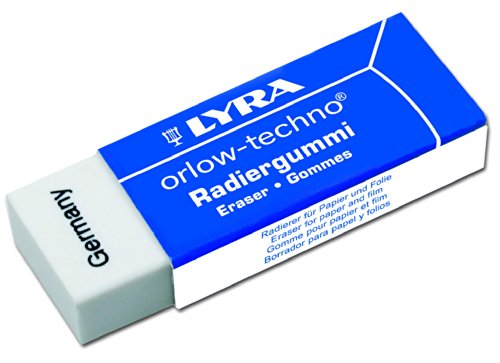LYRA ORLOW-TECHNO - Gomme in plastica, confezione da 4