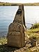 Pdyay Tactical Sling Bag Shoulder Bag Backpack Outdoor Satchel Chest Packs Daypacks for Smart Phone Climbing Camping Cycling Hiking (Khaki)