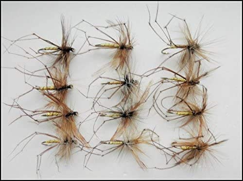 Daddy Long Legs Trout Flies, 12 Pack of Standard Daddys, Size 10/12, Fly Fishing