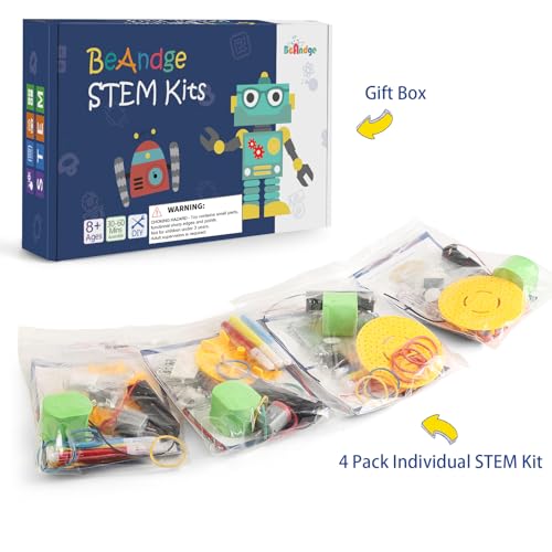 4-Pack STEM Doodling Robot Kits, Bulk Craft STEM Toys for Kids 8-13 - Image 5