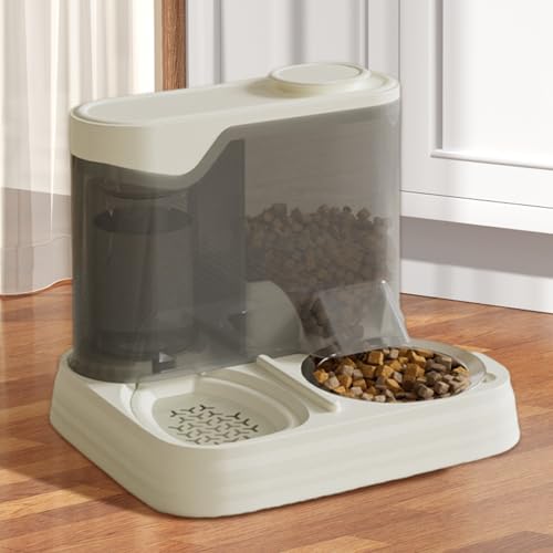 Distributeur automatique nourriture chat eau croquette chaton 2 en 1 - 4