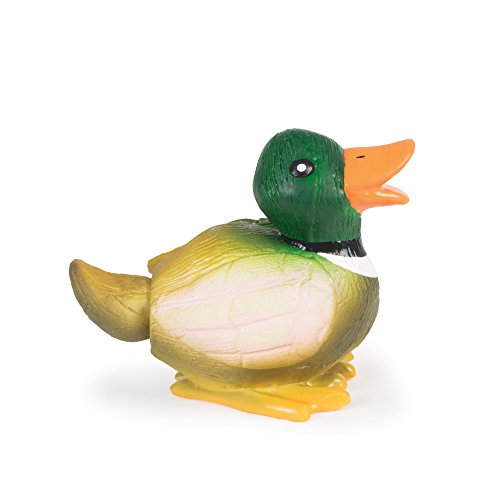 PetSafe Sportsmen Latex Squeeze Meeze Duck, Fun Squeeze Dog Toy with Squeaker