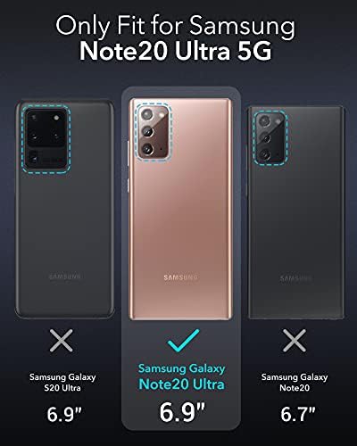 YOUMAKER Samsung Galaxy Note 20 Ultra Case with Fingerprint ID Built-in Screen Protector & Kickstand Full Body Shockproof Rugged Protective Cover for Galaxy Note 20 Ultra 5G 6.9 Inch - Black