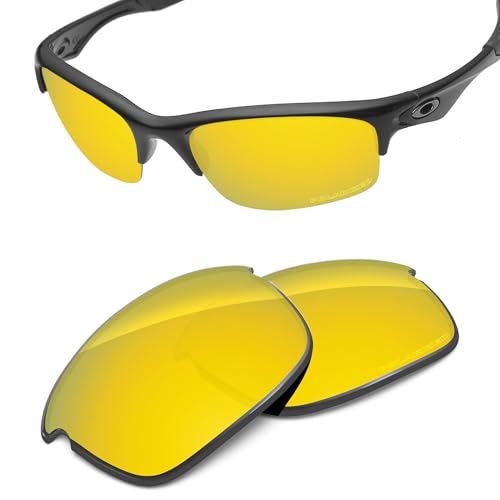 Image of Performance Replacement Lenses Compatible with Oakley Bottle Rocket OO9164 Polarized Etched-Golden Yellow