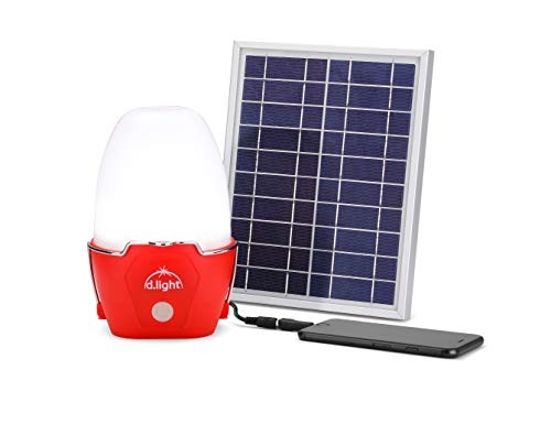 Image of d.Light S670 Solar Light with Panel, Rechargeable LED Emergency Light for Home, Portable Solar Lamp for Camping, Indoor Outdoor Table Lantern with Power Backup and Mobile Charging