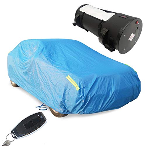 WHZ Sunscreen Insulated Rainproof Intelligent Automatic Remote Control Car Cover (Army Green) (Color : Sky Blue)