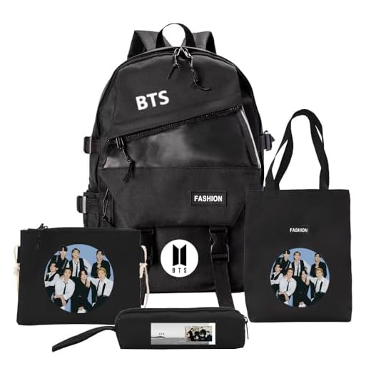 AiHdcy 4PCS B-TS backpack WINTER PACKAGE Backpack + satchel + tote + pen bag