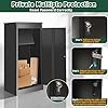 Package Delivery Boxes for Outside, Extra Large Parcel Drop Boxes with Secure Storage, Anti-Theft Galvanized Steel,Waterproof Package Delivery Box for Outdoor Porch (20.86'' L x 16.53''W x 44'' H)
