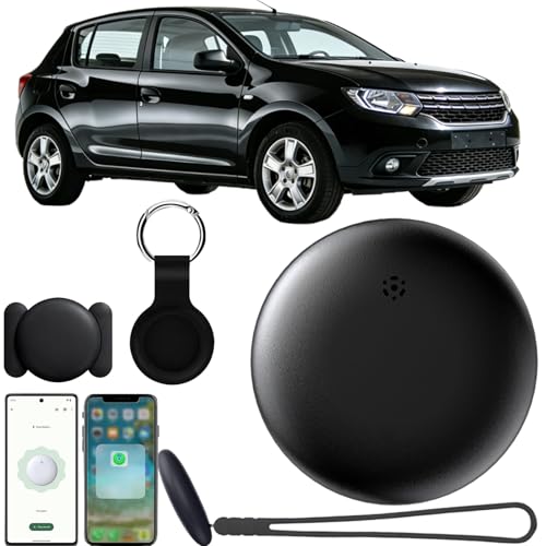 Rastreador GPS Coche Localizador Android and iPhone, Localizador GPS para Coche Sin Suscripción, Seguimiento para Niños, Mascotas, Ancianos y Objetos (Apple * 1)