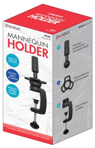 Pince pour perruque DONNA et support de tête de mannequin stable - 6