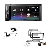 Pioneer AVH-A240DAB Autoradio Bluetooth DAB DVD USB passend für Opel Vivaro schwarz 2001-2010
