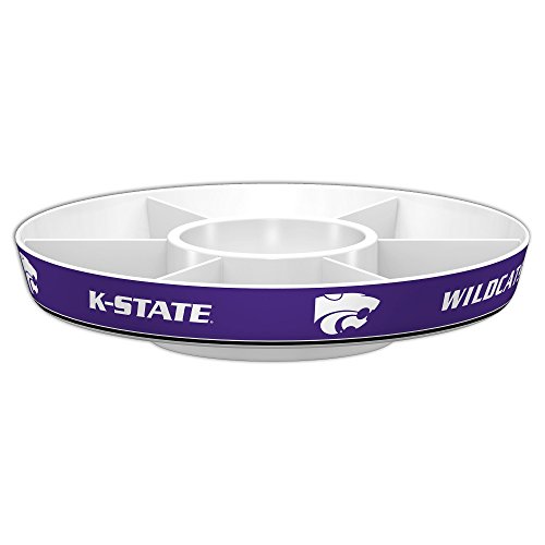 Fremont Die NCAA Kansas State Wildcats Party Platter, 14.5" Diameter, 14.5" Diameter, White/Team Colors