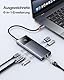 Baseus USB C Hub 10Gbps USB 3.2 Adapter mit LAN Ethernet, 4K@60Hz HDMI, 2 USB-A, USB-C, 100W PD, 6 in 1 Docking Station für iPhone 15, Laptop MacBook/Surface Pro/Dell/iPad/Steam Deck/Rog Ally/Samsung