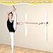 Seliyoo Height Adjustable Ballet Barre Foldable Ballet Bar Dance Training Barre,Wall Mount With Solid Beech Wood Bar,Home Fitness Equipment for Pull Up Stretching Never move or Shake