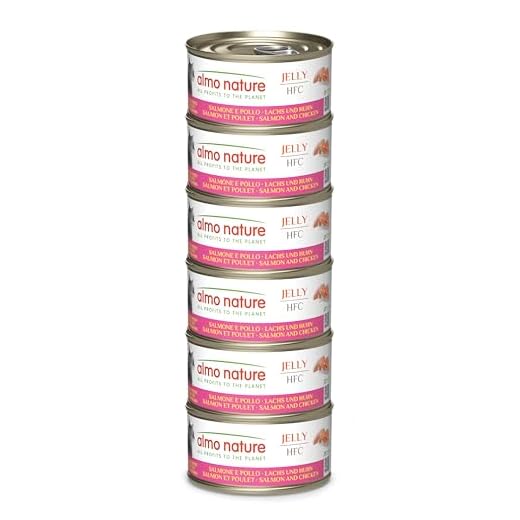 almo nature Megapack Katzenfutter nass - Lachs und Huhn - 6er Pack (6x70g)