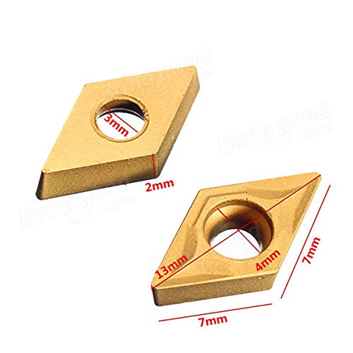 Lot De 20 Inserts Carbure DCMT070204 - Pour Tournage Acier, Compatible Porte-outils SDJCR/SDNCN/SDQCR